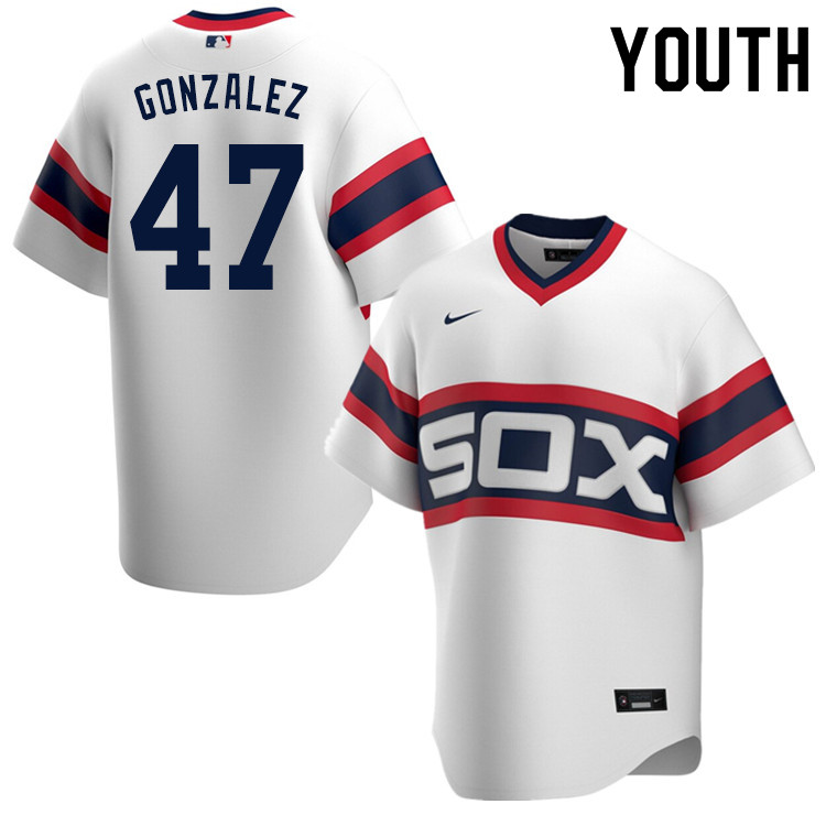 Nike Youth #47 Gio Gonzalez Chicago White Sox Baseball Jerseys Sale-White